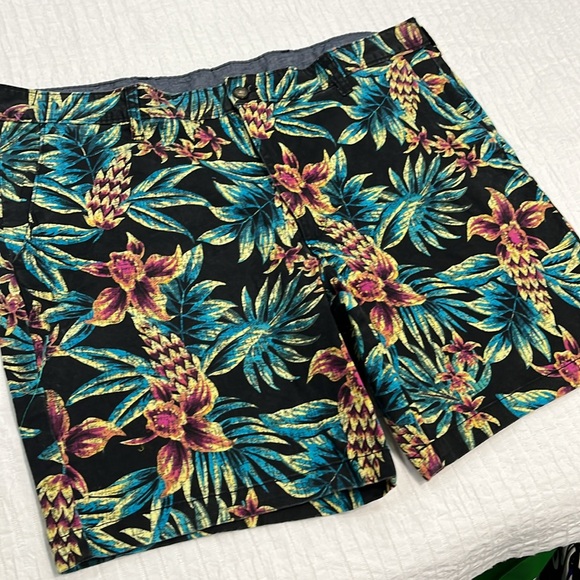 GEORGE shorts floral tropical vacation summer size 42 - Picture 3 of 7